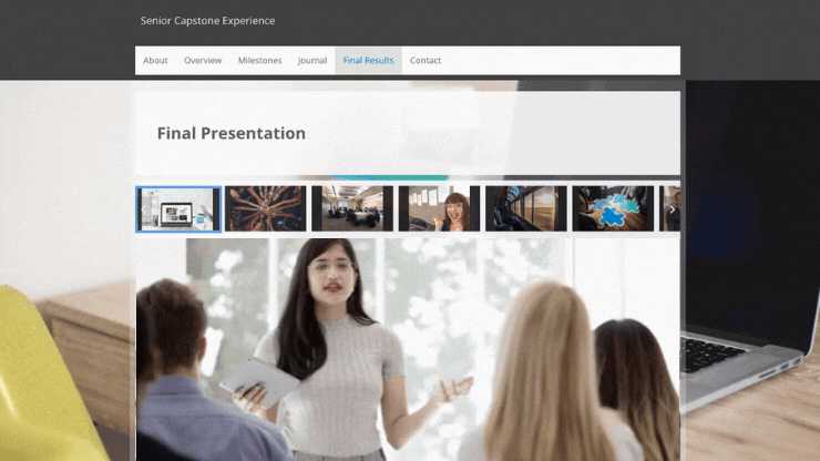 Portfolio example: Capstone ePortfolio